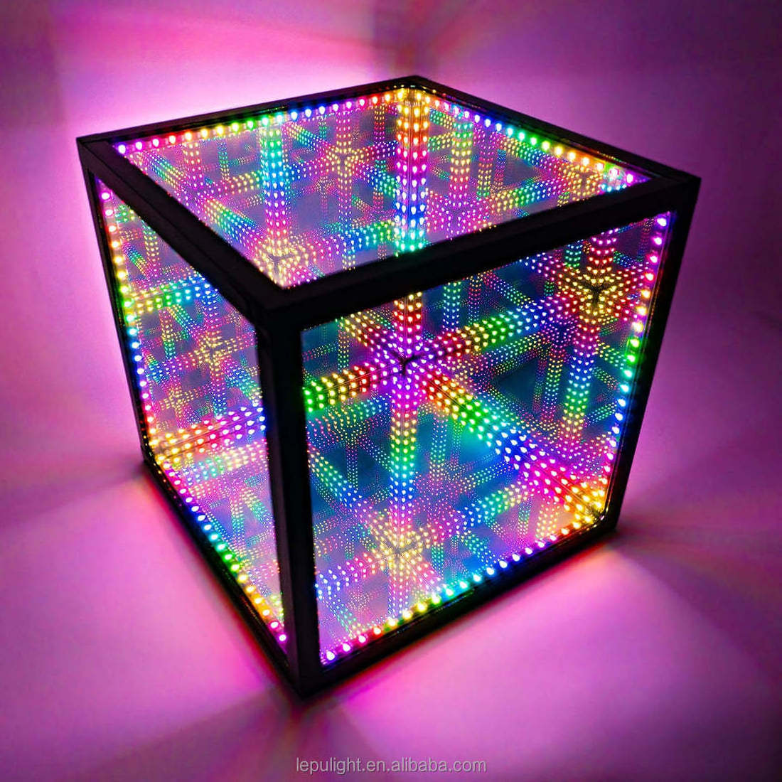 Popular infinity  led light cube smart RGB mirrors lights for home decoration Pesetech new released