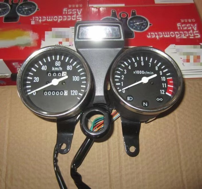 Hot sale Motorcycle Dashboard GN125 Universal Mechanical and Digital Speed Meter pizarra Kit Assy Wholesale price OEM Customized