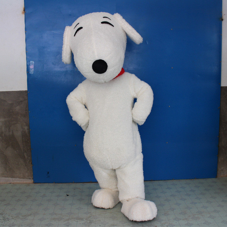 Snoopy Cartoon Dog Mascot Costume Plush Cosplay Halloween Christmas Mascot Costume Lovely for Adult Customized Unisex Animal