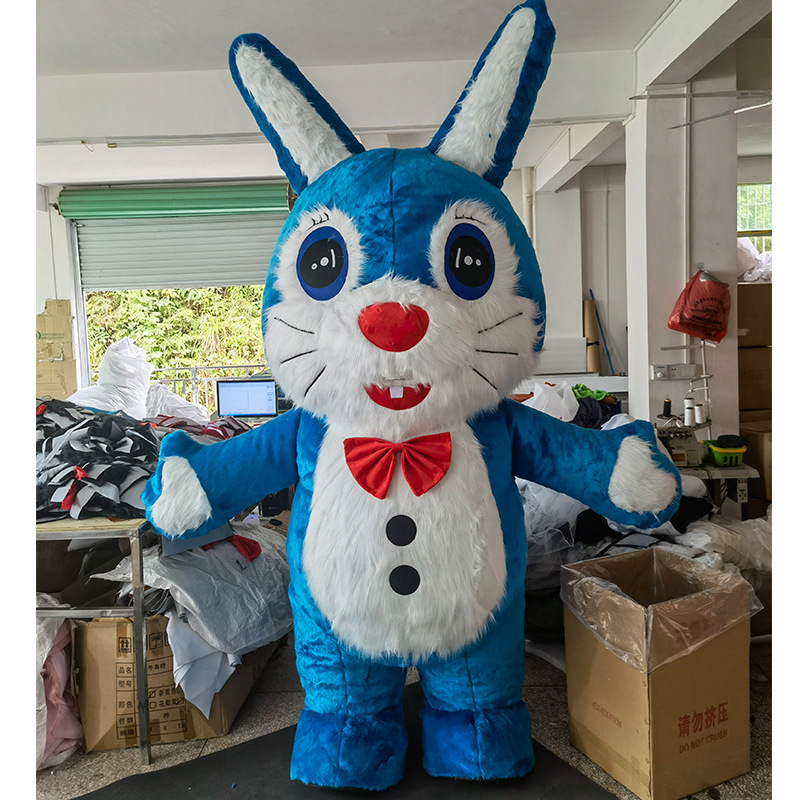 Popular Cute bunny mascots suit for sale inflatable walking rabbit mascot costume for adult