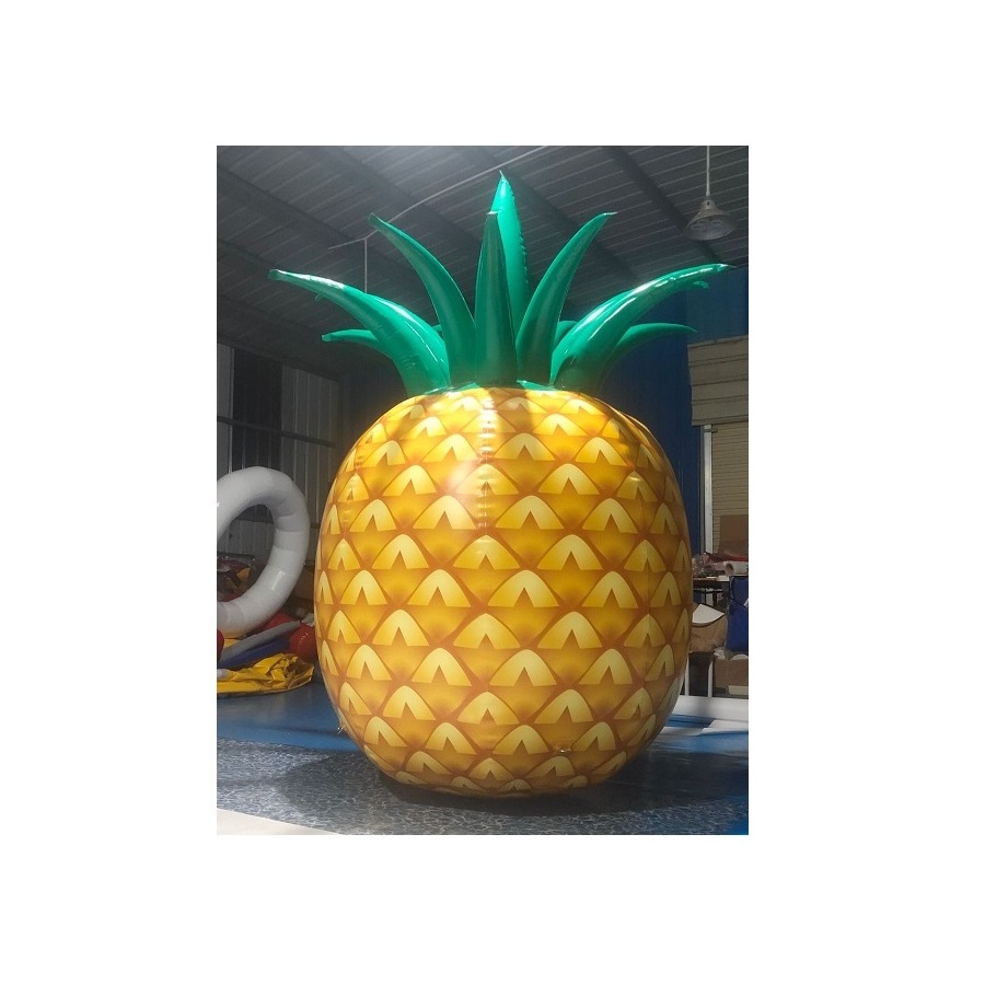 Outdoor Pvc Airtight 4m High Giant Inflatable Fruit Pineapple Model /custom Movable Inflatable Fruit Pineapple For Advertising