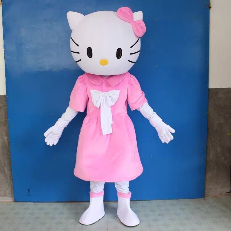 Wholesale Tv&Movie Custom Adult Size Mascot Character Plush Cartoon Cute Hello Kitty Mascot Costume For Sale