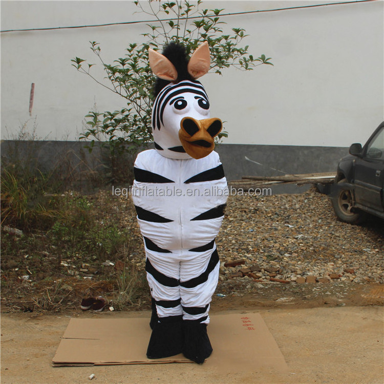 Wholesale 2 Person Horse Zebra Animal Cartoon Mascot Costume For Adult