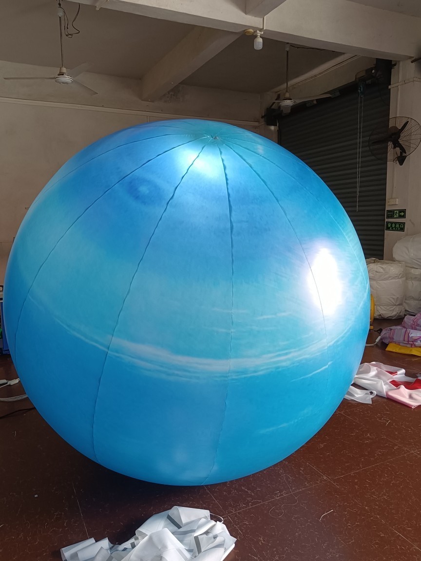 Large led inflatable hanging Neptune custom giant inflatable planets Uranus for decoration