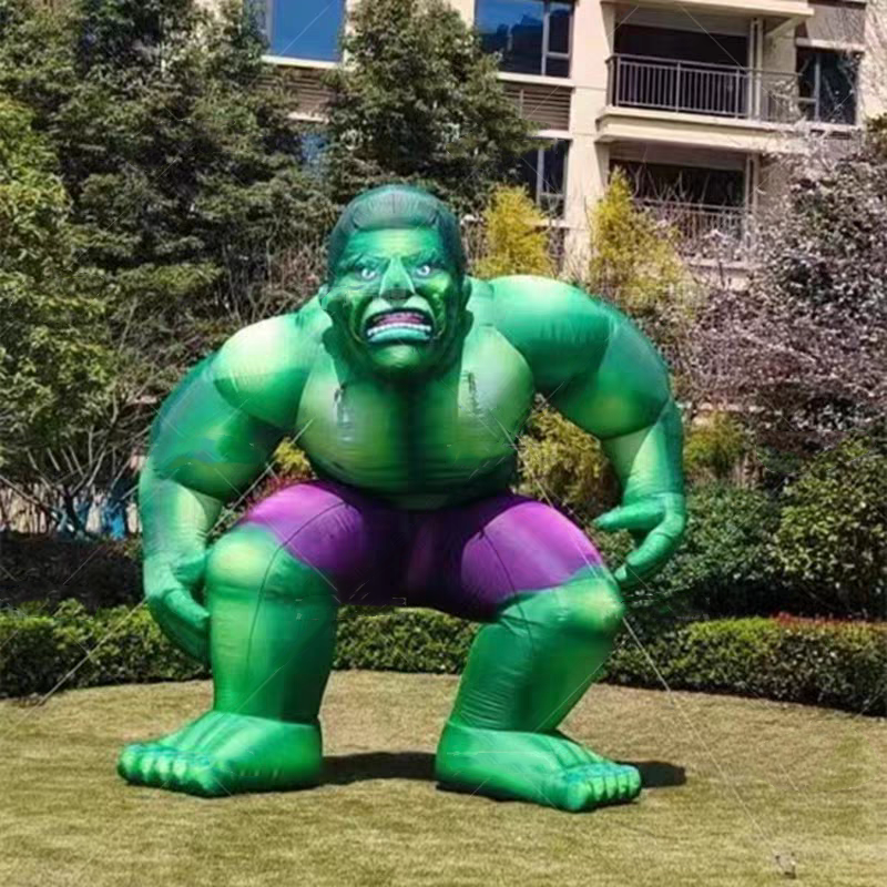 Popular cartoon characters inflatable hulk balloon decoration inflatable green giant for sale