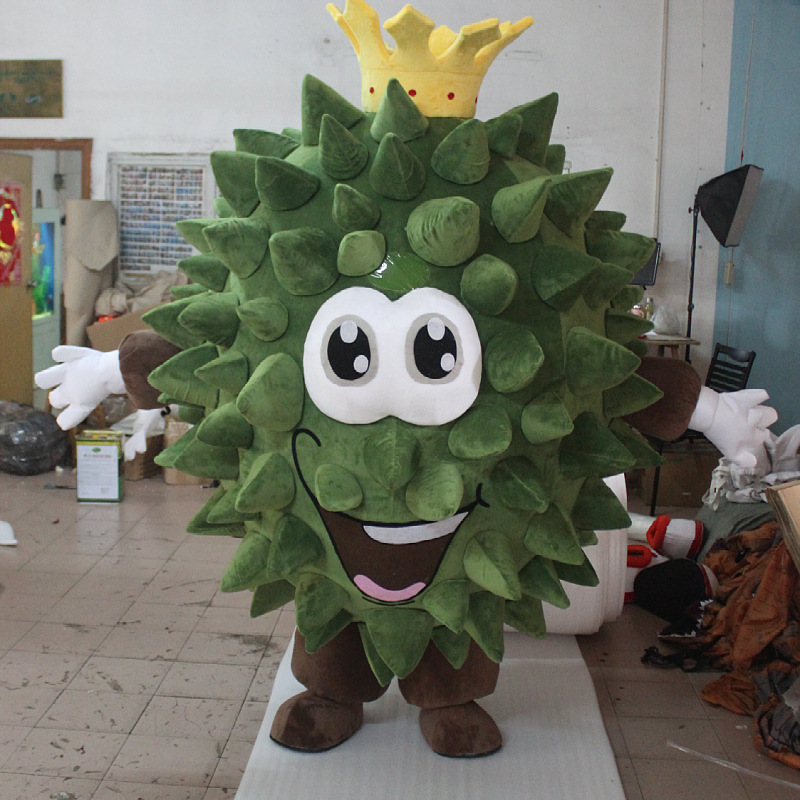 Entertainment Green Inflatable Durian Mascot Performance Wearable Walking Adult Fruit Costumes For Sale