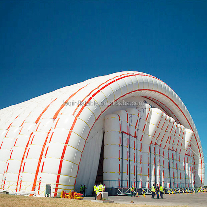 Manufacturer OEM giant inflatable storage aircraft hangar tent for aircraft maintenance