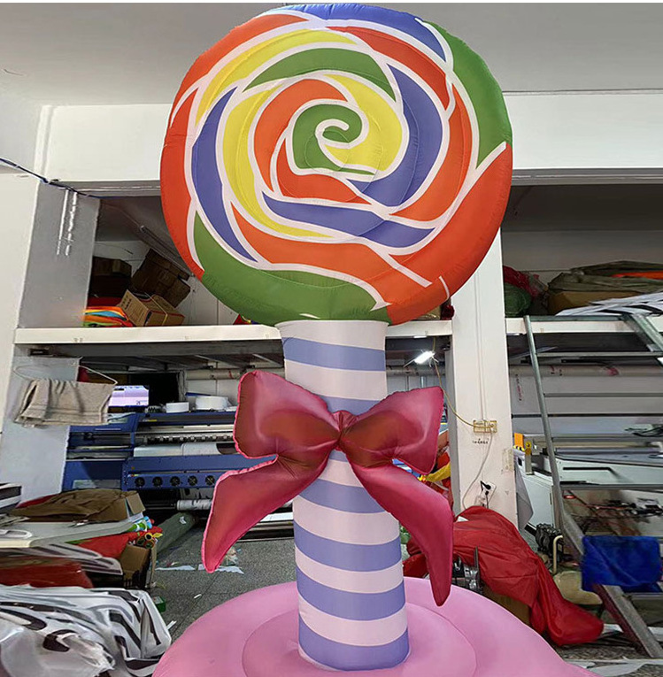 Fashion New Style Pretty 2m Giant Inflatable Lolly Candy Balloon Inflatable Lollipop Candy Model For Decoration