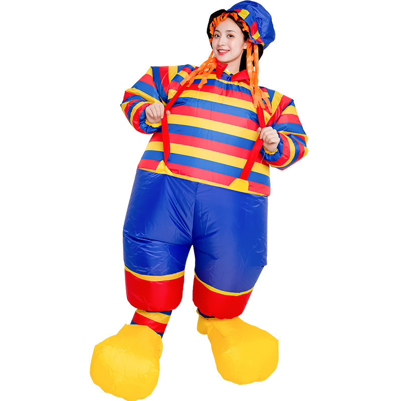 Walking Costume Circus Clown Inflatable Costume For Performance Halloween Party