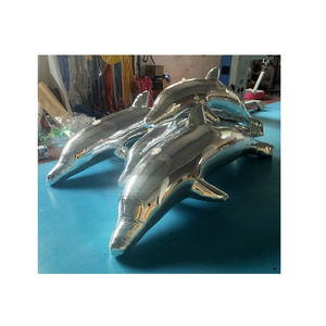 Pvc Inflatable Reflective Dolphin Mirror Balloon/inflatable Mirror Balloon For Shopping Mall Decoration Or Advertising