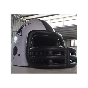 Giant Inflatable Nfl Football Helmets Sports Entrance Tunnel Helmet Tent  For Decoration