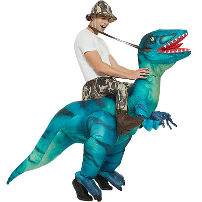 150-180cm Adult Unisex Funny Dress Halloween Party Walking Dinosaur Costumes Inflatable Ride On Dinosaur Costumes