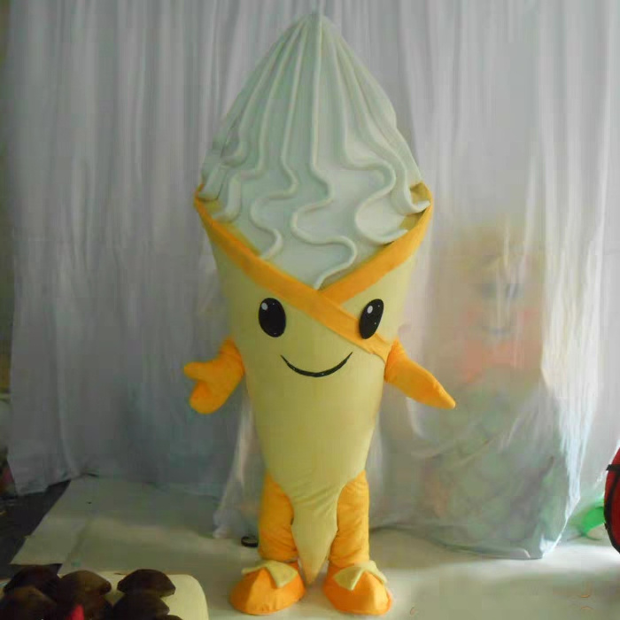 Custom Mascot Costume Cosplay Ice Cream Mascot Costume Suit For Advertising