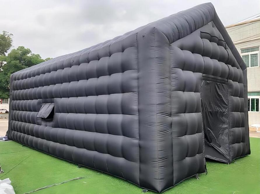 Outdoor events blow up night club party tent black inflatable nightclub tent