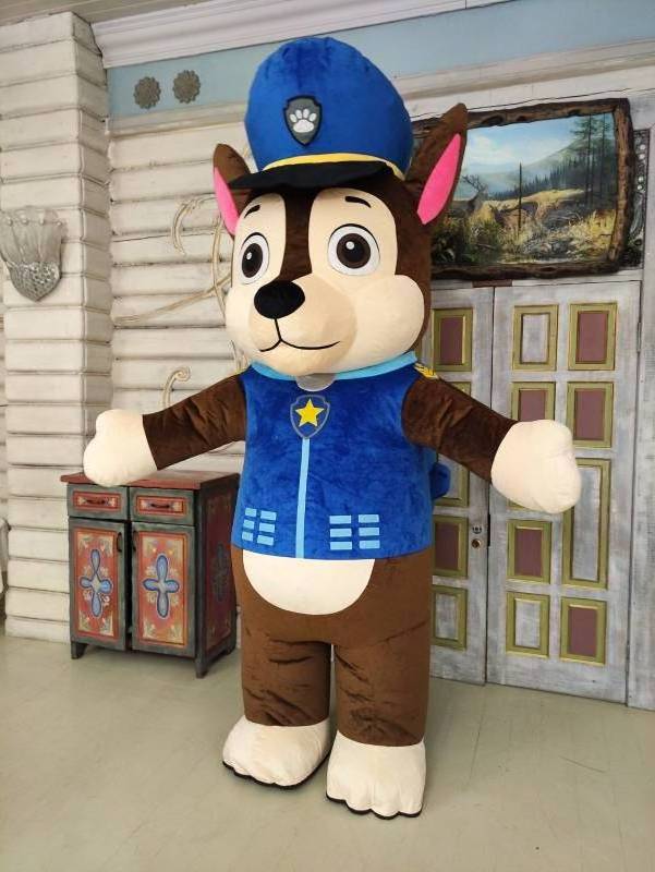 Funny Moving Cartoon PAW Dog Patrol Dog Plush inflatable mascot costume cartoon character suit for adults