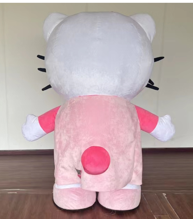 Popular Cartoon Character Kitty Cat mascot adult suit plush inflatable Hello Kitty mascot costume for sale