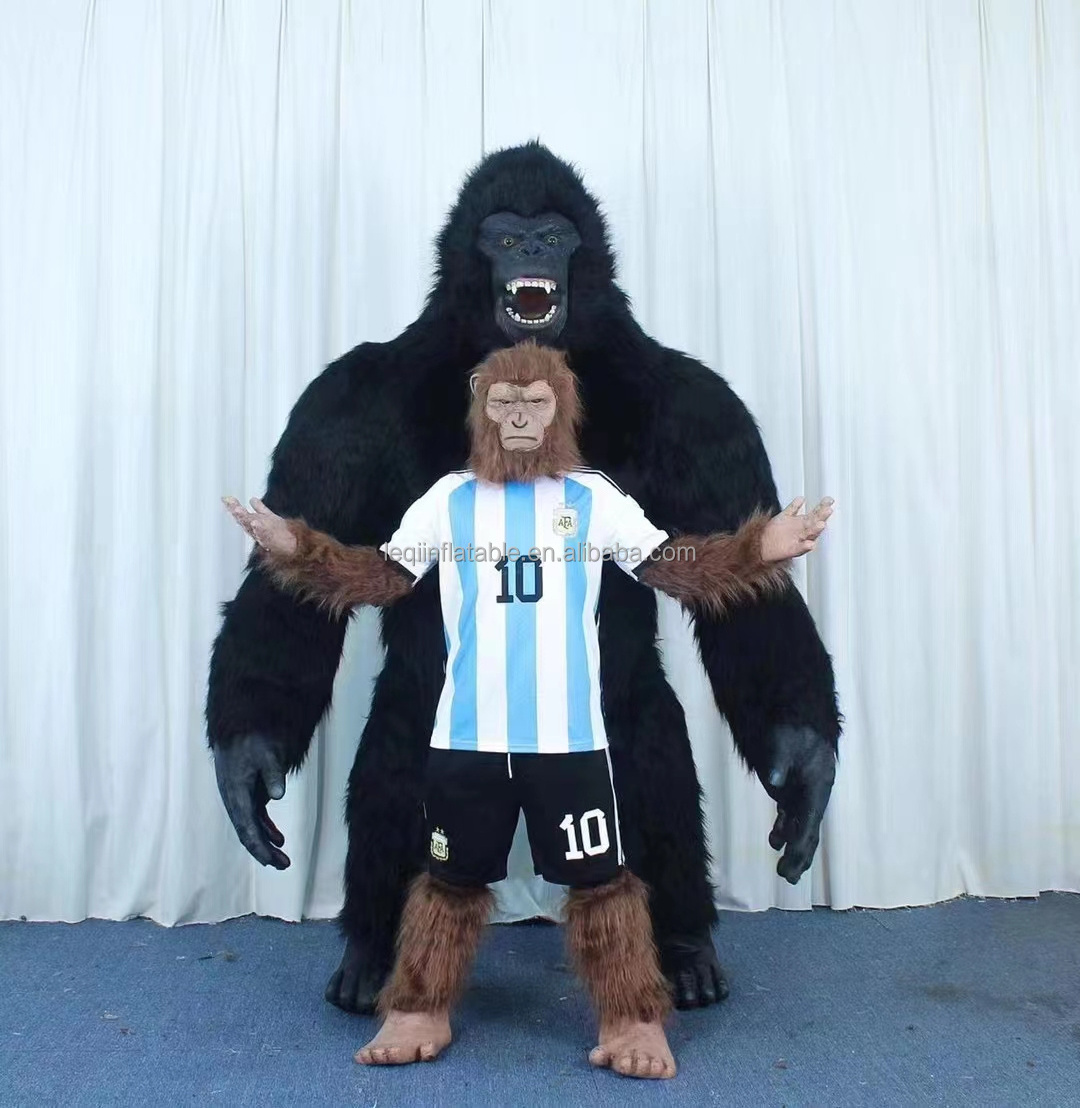 New Arrive Inflatable Gorilla Mascot Costume 2.6m King Kong Custom Anime Cosplay Mascotte Theme Fancy Dress Carnival