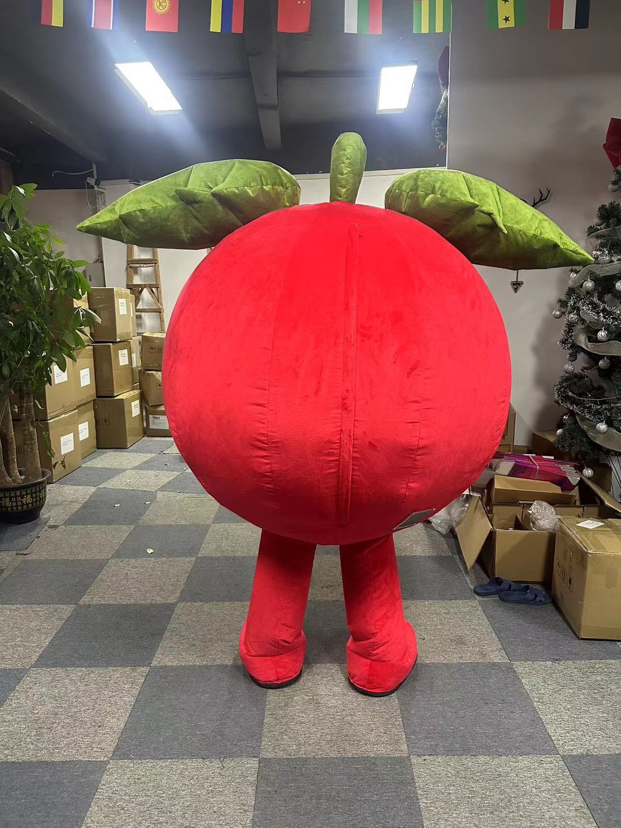 Advertising inflatable apple mascot costume fruit mascot adult suit for sale