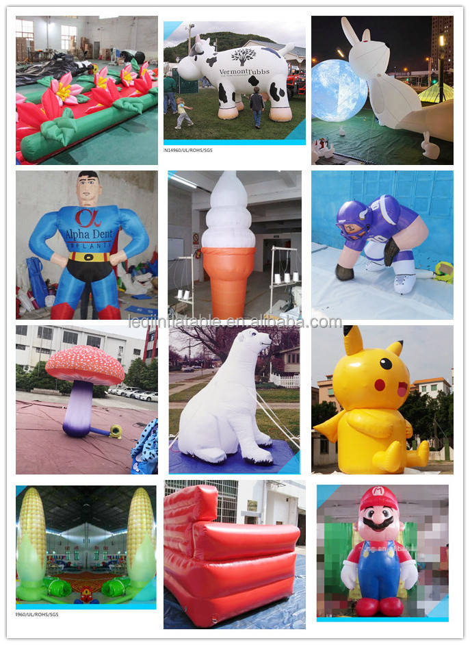 4m Giant Outdoor 0.6mm PVC airtight inflatable pineapple custom inflatable ananas for advertising