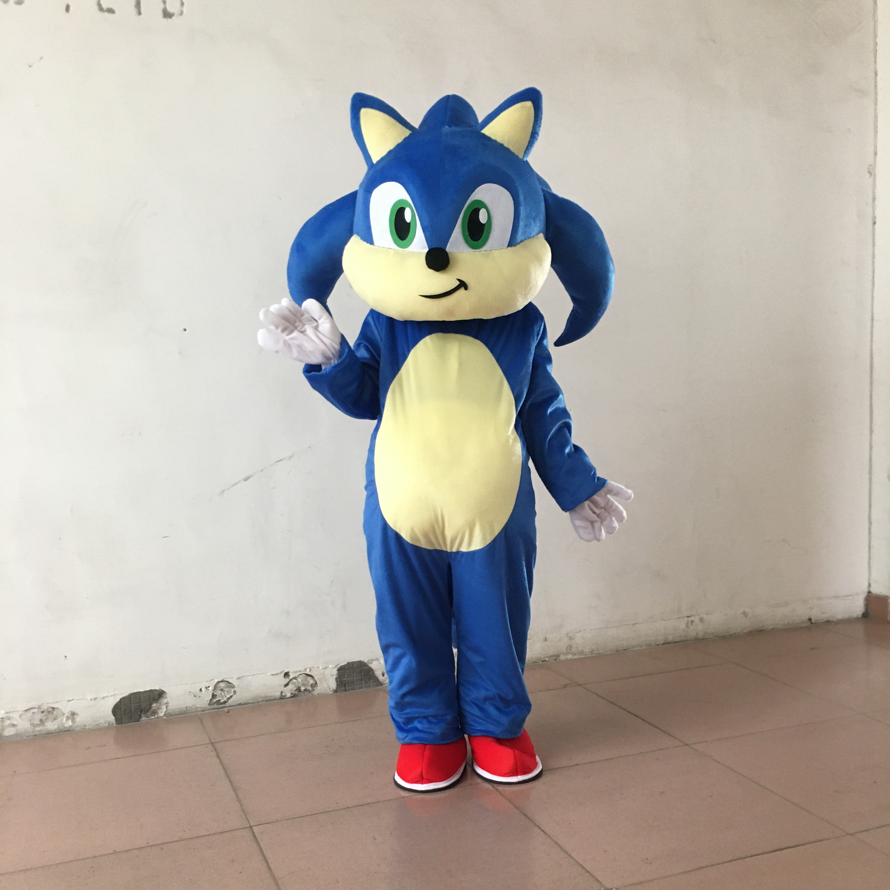 Popular Party Cosplay Sonic Mascot Costume Cartoon Character Hedgehog Suit For Adults