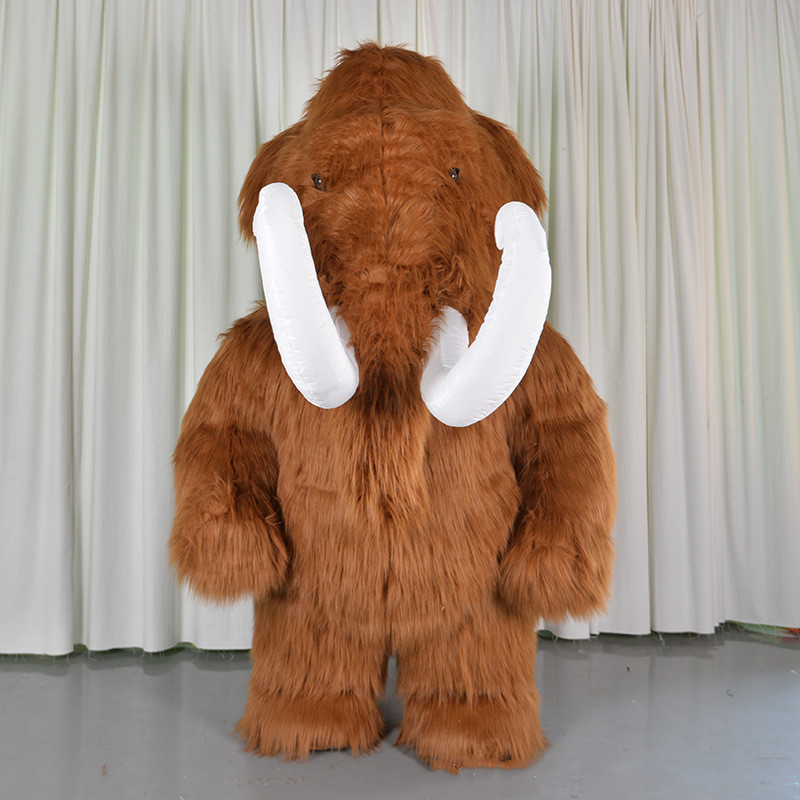 Event Plush inflatable mammoth suit inflatable elephant mascot costume for adults