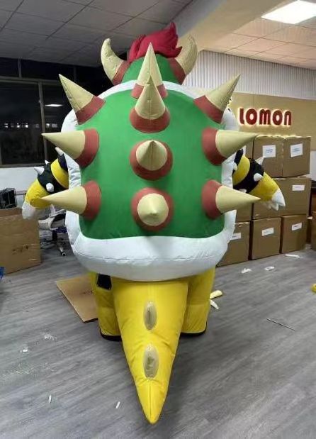 Funny Cartoon Character Walking Mascot Costume Koopa Dragon Inflatable Bowser Turtle Mascot Inflatable Costume For Adult