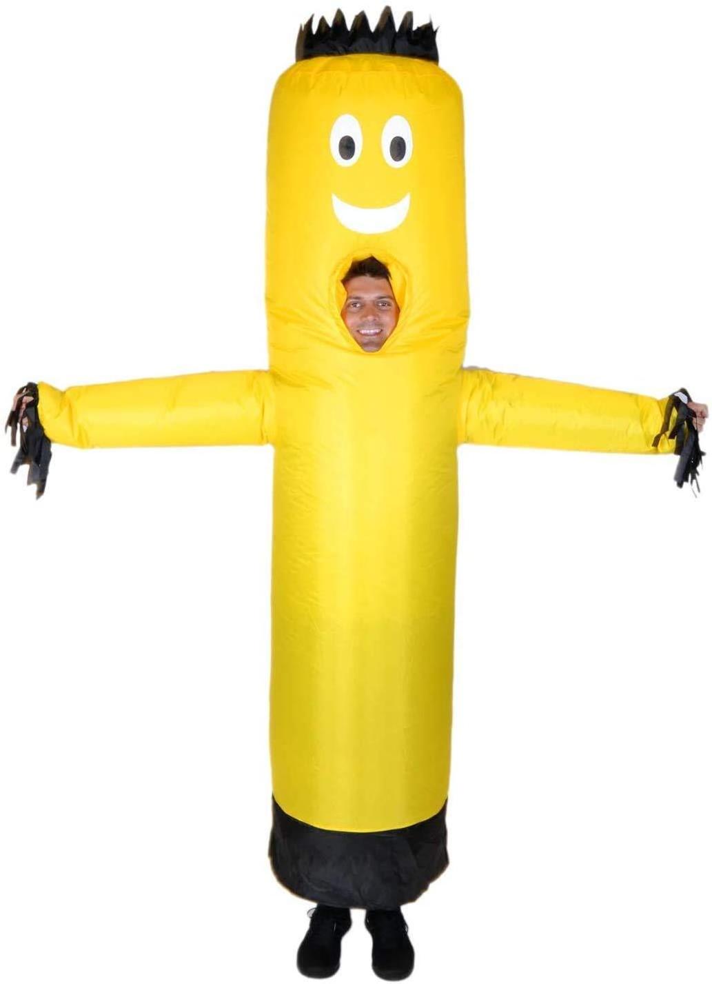 Holiday Funny Costume Inflatable Full Body Air Dancer Costume Inflatable Tube Man Costume Suit  For Halloween