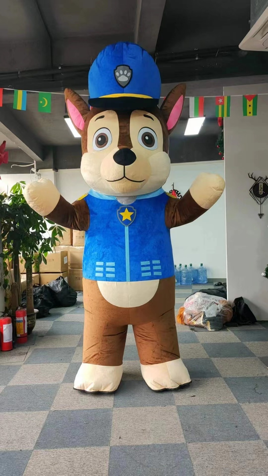 Funny Moving Cartoon PAW Dog Patrol Dog Plush inflatable mascot costume cartoon character suit for adults