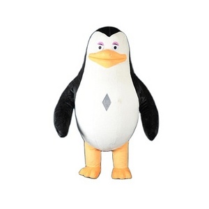 Popular plush inflatable penguin mascot costume cartoon character Madagascar skipper cosplay suit for adults