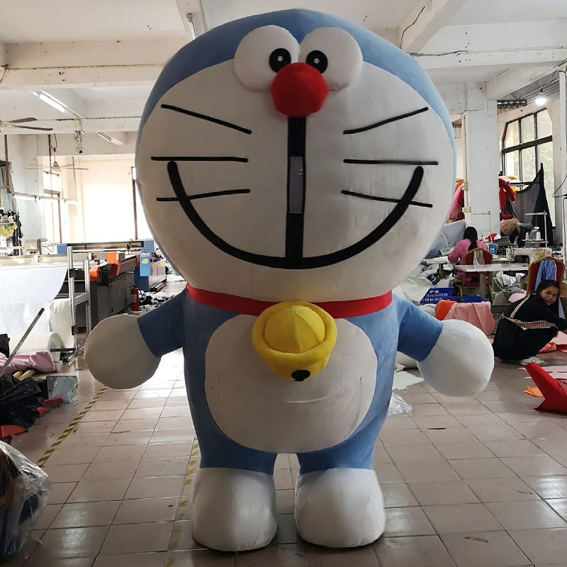 Wholesale Funny 2.2m Inflatable Doraemon Cartoon Character Animal Mascot Costume For Adult