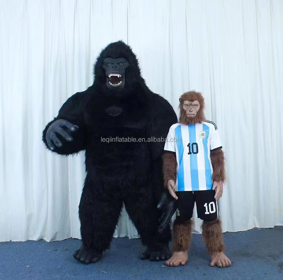 New Arrive Inflatable Gorilla Mascot Costume 2.6m King Kong Custom Anime Cosplay Mascotte Theme Fancy Dress Carnival