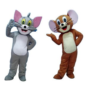 Hot Selling Cartoon Adult Tom And Jerry Mascot Costume Movie Mouse Cat Costume For Cosplay Parade Holidays Performance