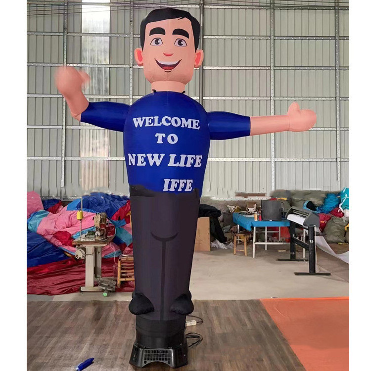 Custom Sky dancers Welcome air dancer inflatable wave man air dancer for advertising