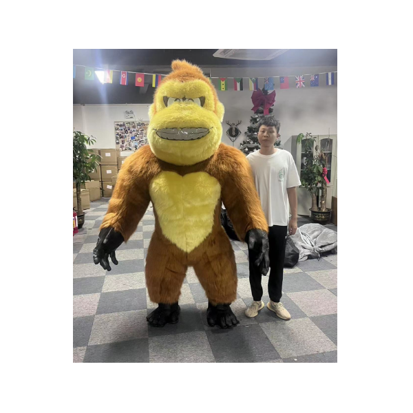 High Quality Plush Inflatable Monkey Mascot Costume Halloween Carnival Costumes Kingkong Mascot Costume