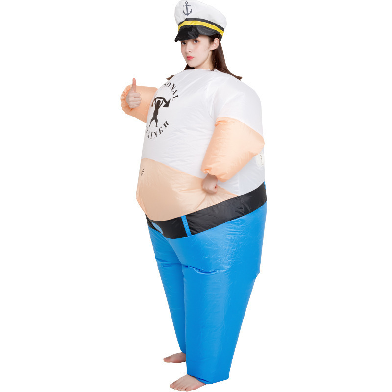 Hot Selling Inflatable Full Body Fat Suit Halloween Blow Up Inflatable Sumo Costume Cosplay super man