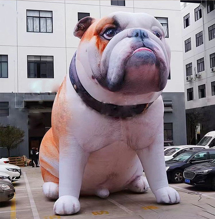 Giant Cartoon Cute Large Inflatable Bulldog Mascot Outdoor Garden Event Decoration Inflatable Dog Model For Decorative