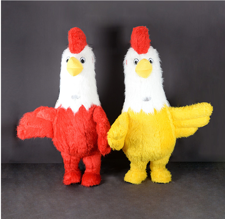 Hot Sale Giant 2m High Inflatable Chicken,Inflatable Chicken Mascot For Advertising ,Big Cock Mascot Inflatable Costume For Sale