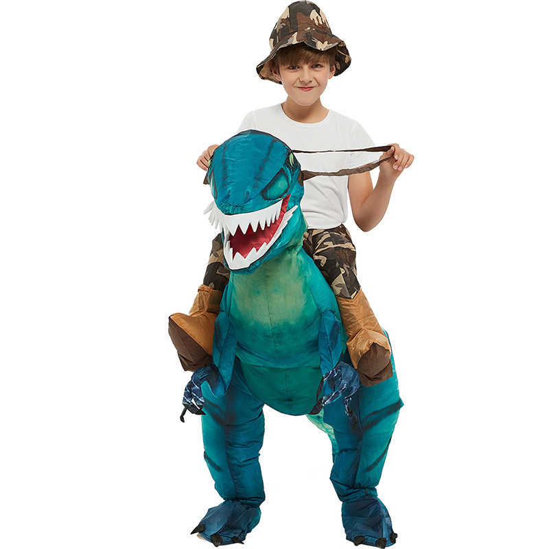 100-160cm Latest Inflatable Ride On Dinosaur Costume For Kids Halloween Cosplay Clothing