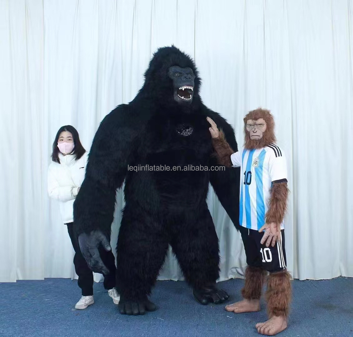 New Arrive Inflatable Gorilla Mascot Costume 2.6m King Kong Custom Anime Cosplay Mascotte Theme Fancy Dress Carnival