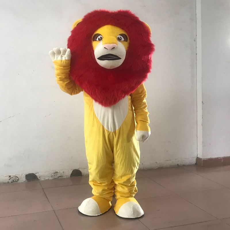 Running Fun OEM Factory Price The Lion King Mascot Costume Cartoon Character Lion Mascot Costume For Stage Performance