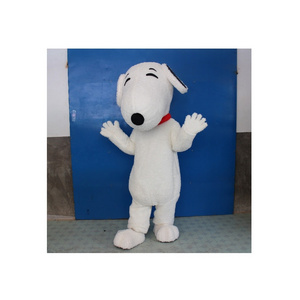 Snoopy Cartoon Dog Mascot Costume Plush Cosplay Halloween Christmas Mascot Costume Lovely for Adult Customized Unisex Animal