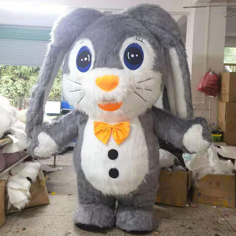 Hot Selling Giant Walking Inflatable Rabbit Costume Easter Adult Inflatable Rabbit Costume,Inflatable Mascot Costume For Parade