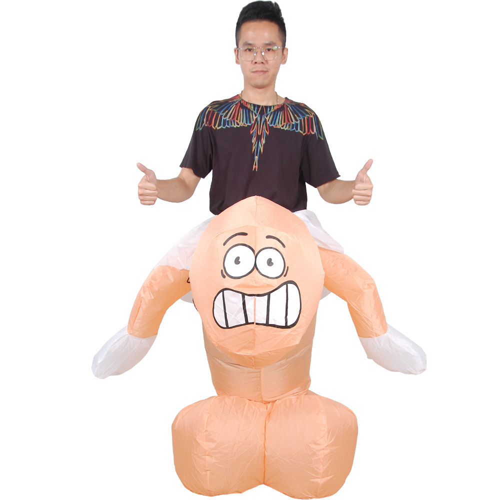 new 2023 Sexy Suit Inflatable Funny Costume Blow Up Penis Costume For Adult Costume