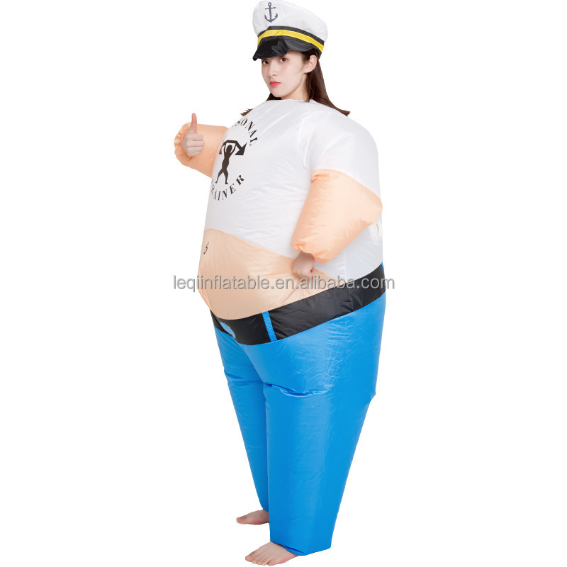 Hot Selling Inflatable Full Body Fat Suit Halloween Blow Up Inflatable Sumo Costume Cosplay super man