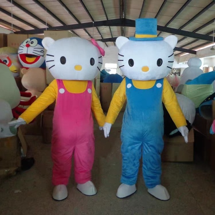 Wholesale Tv&Movie Custom Adult Size Mascot Character Plush Cartoon Cute Hello Kitty Mascot Costume For Sale