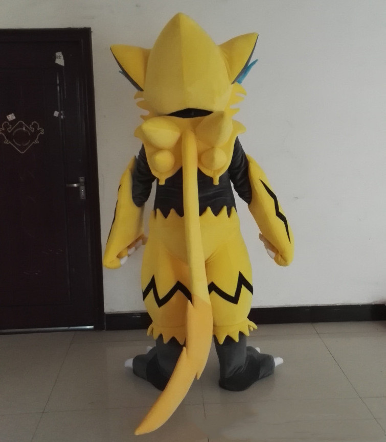 Realistic Zeraora Monster Mascot Costume Cosplay Party Game Dress Advertising Carnival Halloween Xmas Easter Festival For Adult