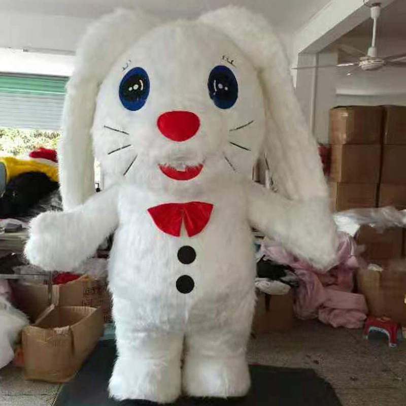 Hot Selling Giant Walking Inflatable Rabbit Costume Easter Adult Inflatable Rabbit Costume,Inflatable Mascot Costume For Parade