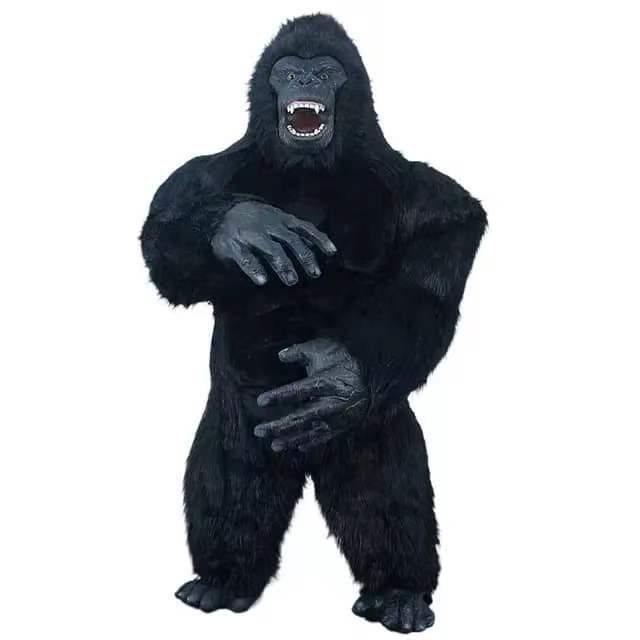 Running Fun Ape inflatable gorilla mascot costume cartoon character cosplay king kong mascot costume for adult