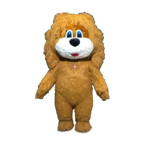 Unisex Event Cute Animal Cartoon Character Mascot Costume Giant Walking Inflatable Lion Mascot Costume For Sale