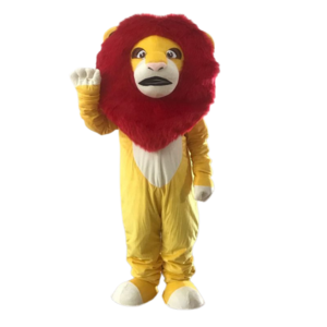 Lovely Lion Mascot Costume Fancy Dress Custom Fancy Cosplay Mascot Costume For Sale